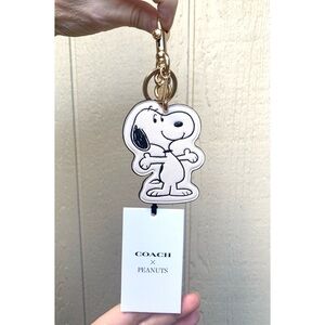 NWT Coach x Peanuts Snoopy Bag Charm Keychain